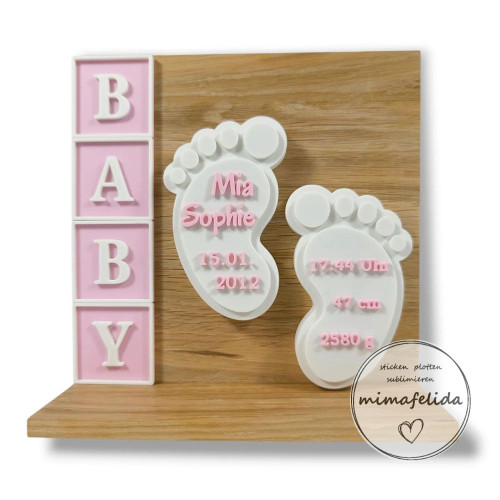 personalisiertes Geburtsdesign